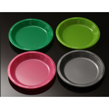 Wholesale Dinner Plate Disposable Plastic Plates Multicolor Tray